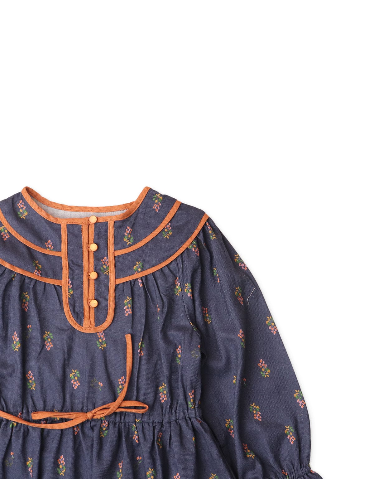 جينجرسنابس فستان بناتي مخصر بنمط مشجر أزرق