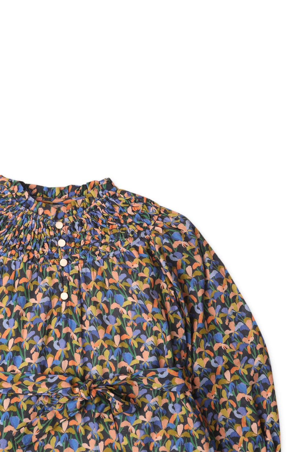 جينجرسنابس فستان بناتي مشجر برباط خصر متعدد الألوان