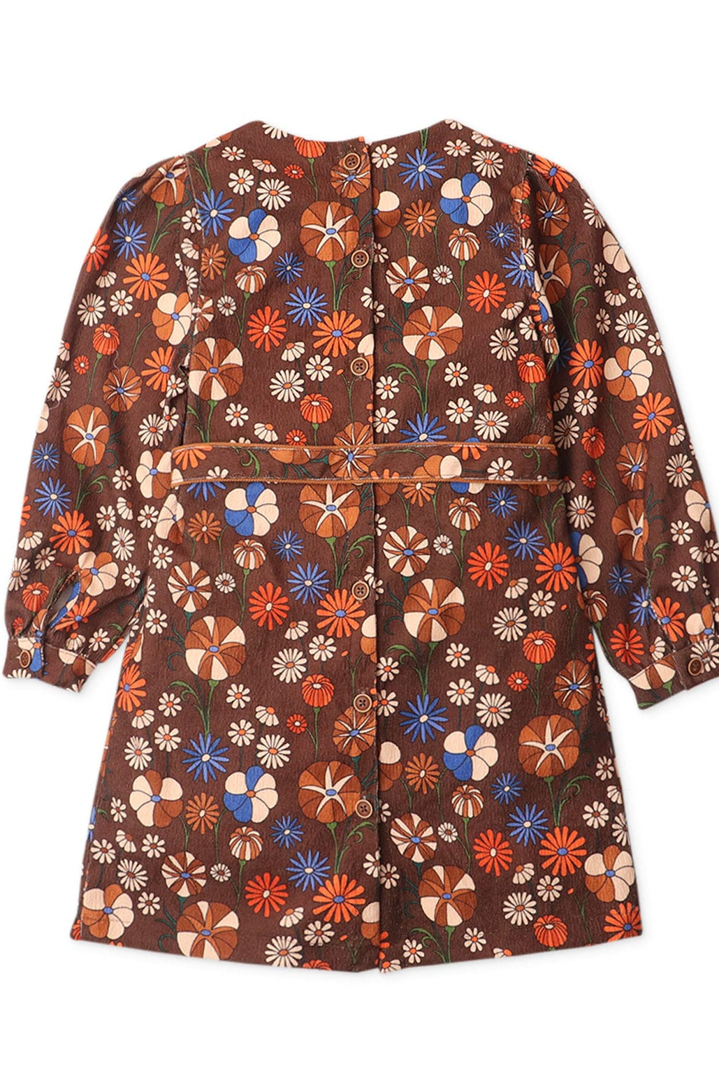 جينجرسنابس فستان أطفال بناتي مشجر بجيوب أمامية متعدد الألوان