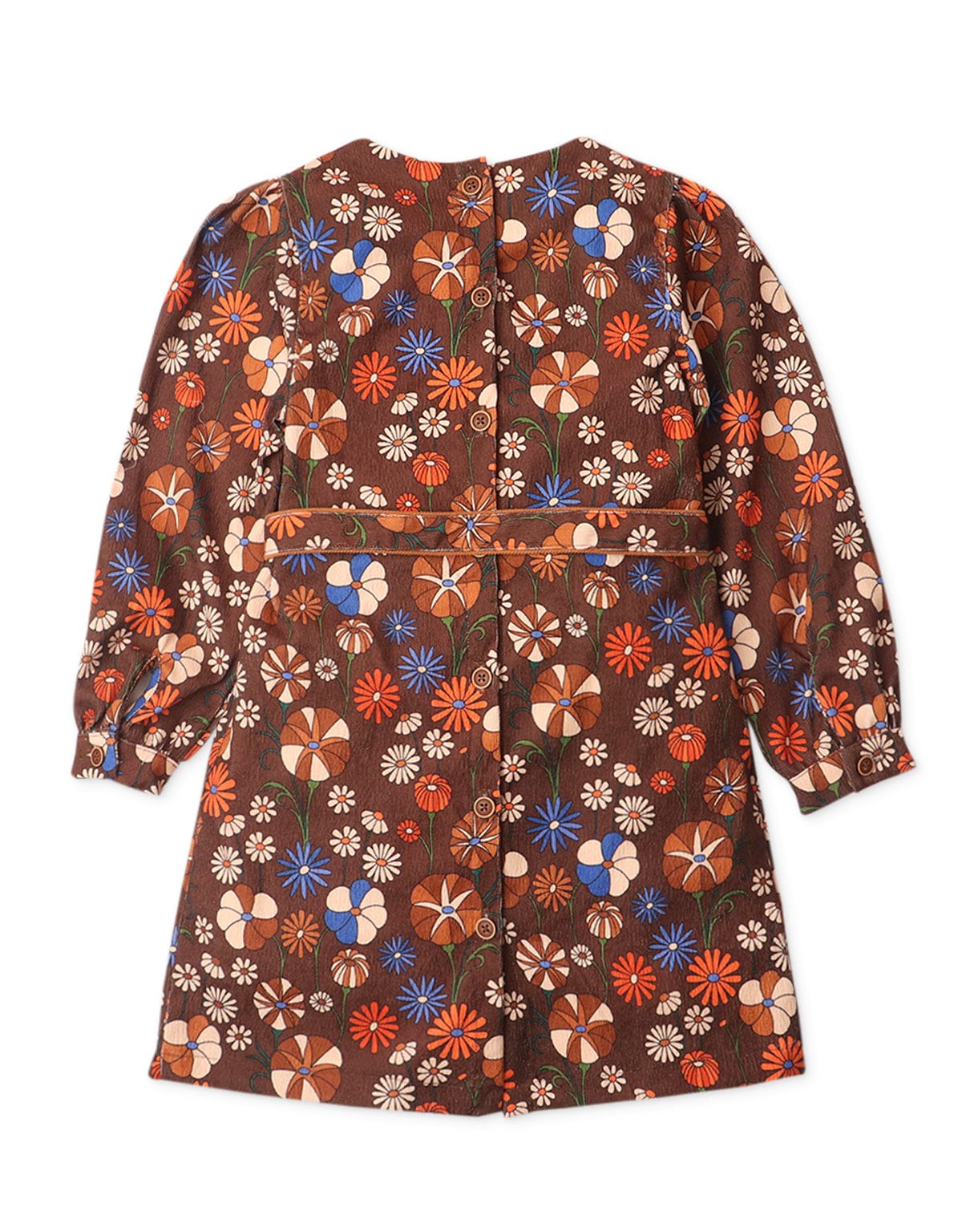 جينجرسنابس فستان أطفال بناتي مشجر بجيوب أمامية متعدد الألوان