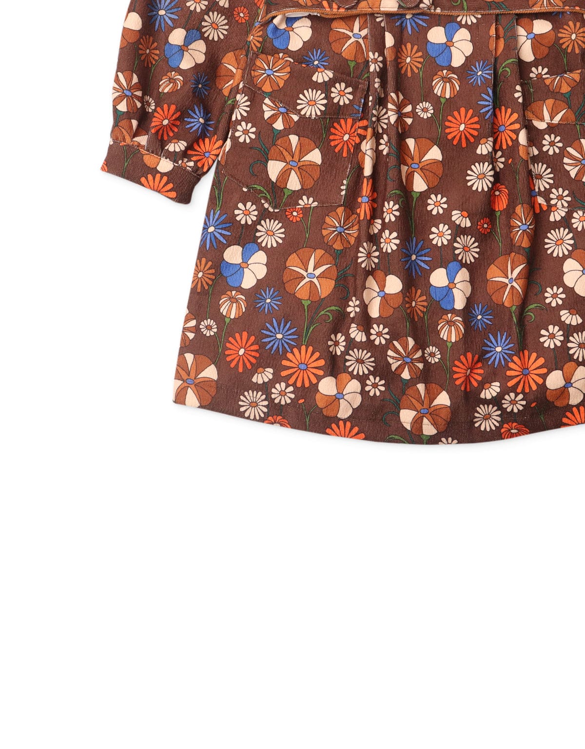 جينجرسنابس فستان أطفال بناتي مشجر بجيوب أمامية متعدد الألوان