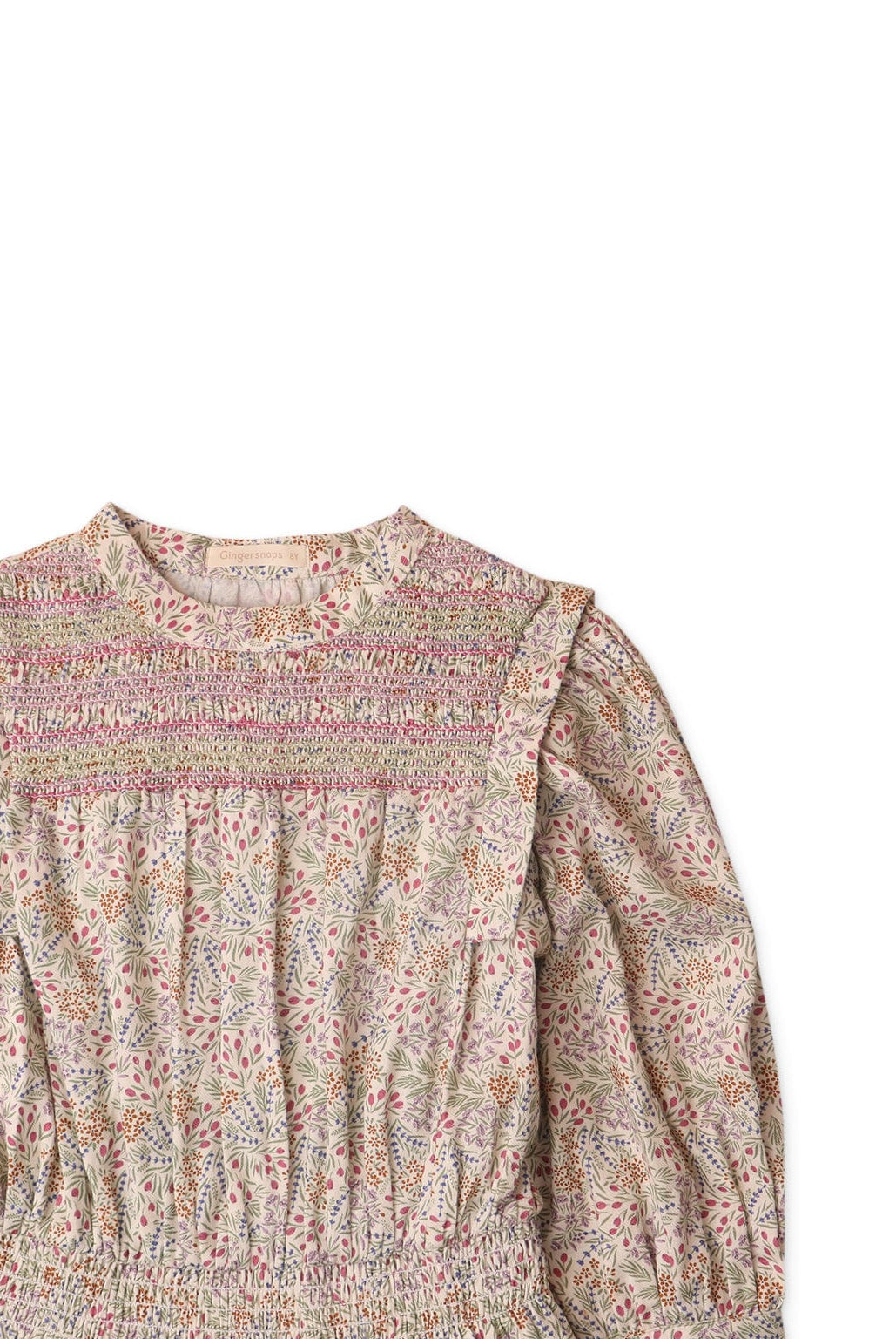 جينجرسنابس فستان بناتي مشجر بخصر مطاطي متعدد الألوان