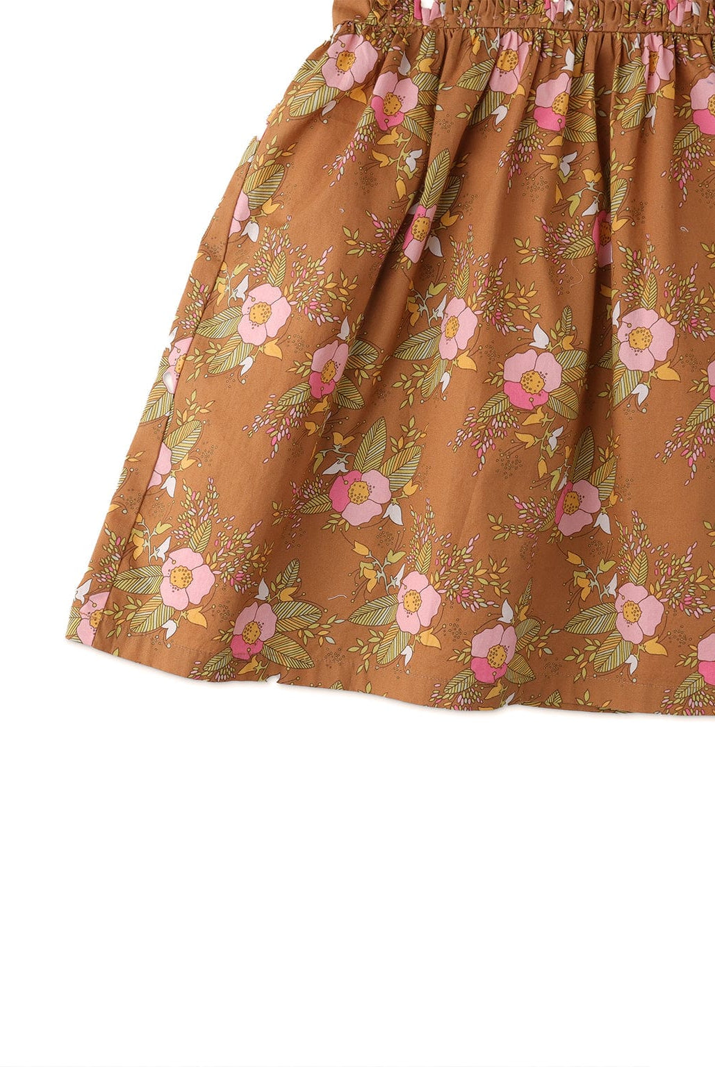 جينجرسنابس فستان بناتي منسوج مورد بكتف كت متعدد الألوان