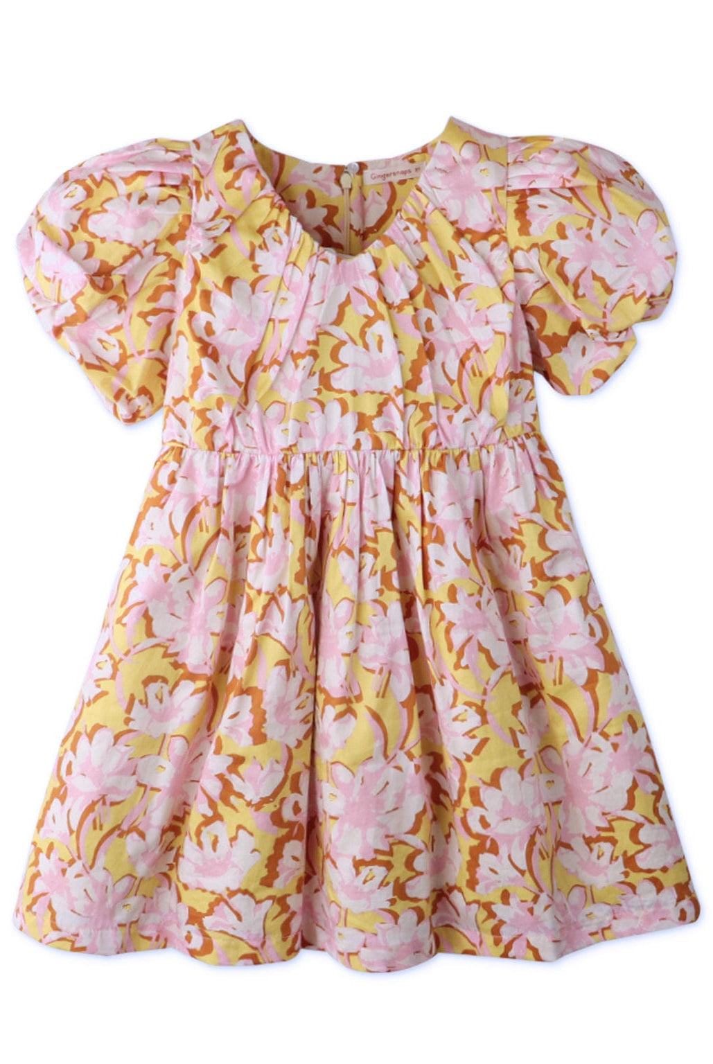 جينجرسنابس فستان بناتي مورد كم قصير متعدد الألوان