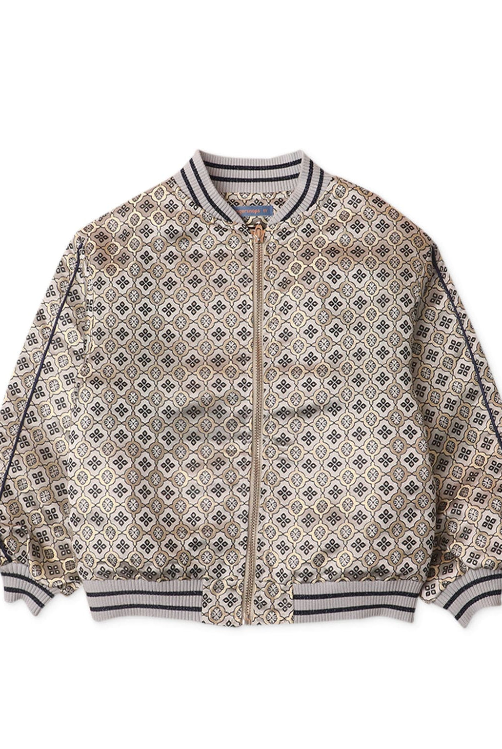 جينجرسنابس جاكيت بناتي مزخرف وياقة واكمام طويلة متعدد الألوان