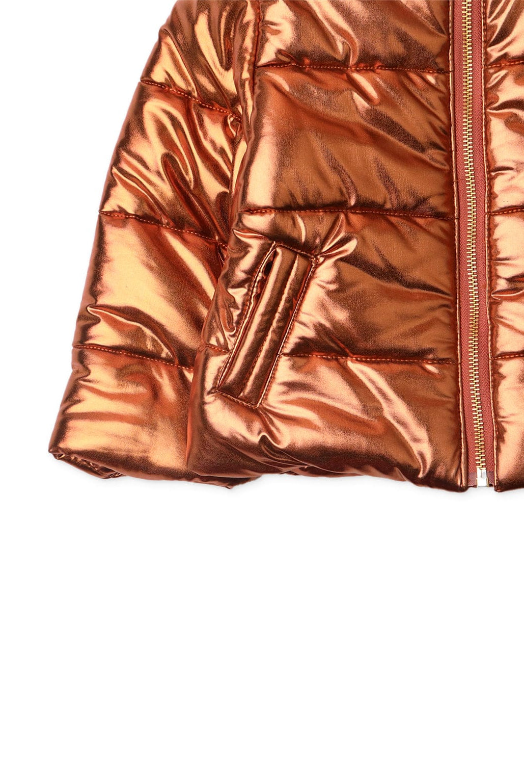 جينجرسنابس جاكيت بناتي لامع بهودي معدني