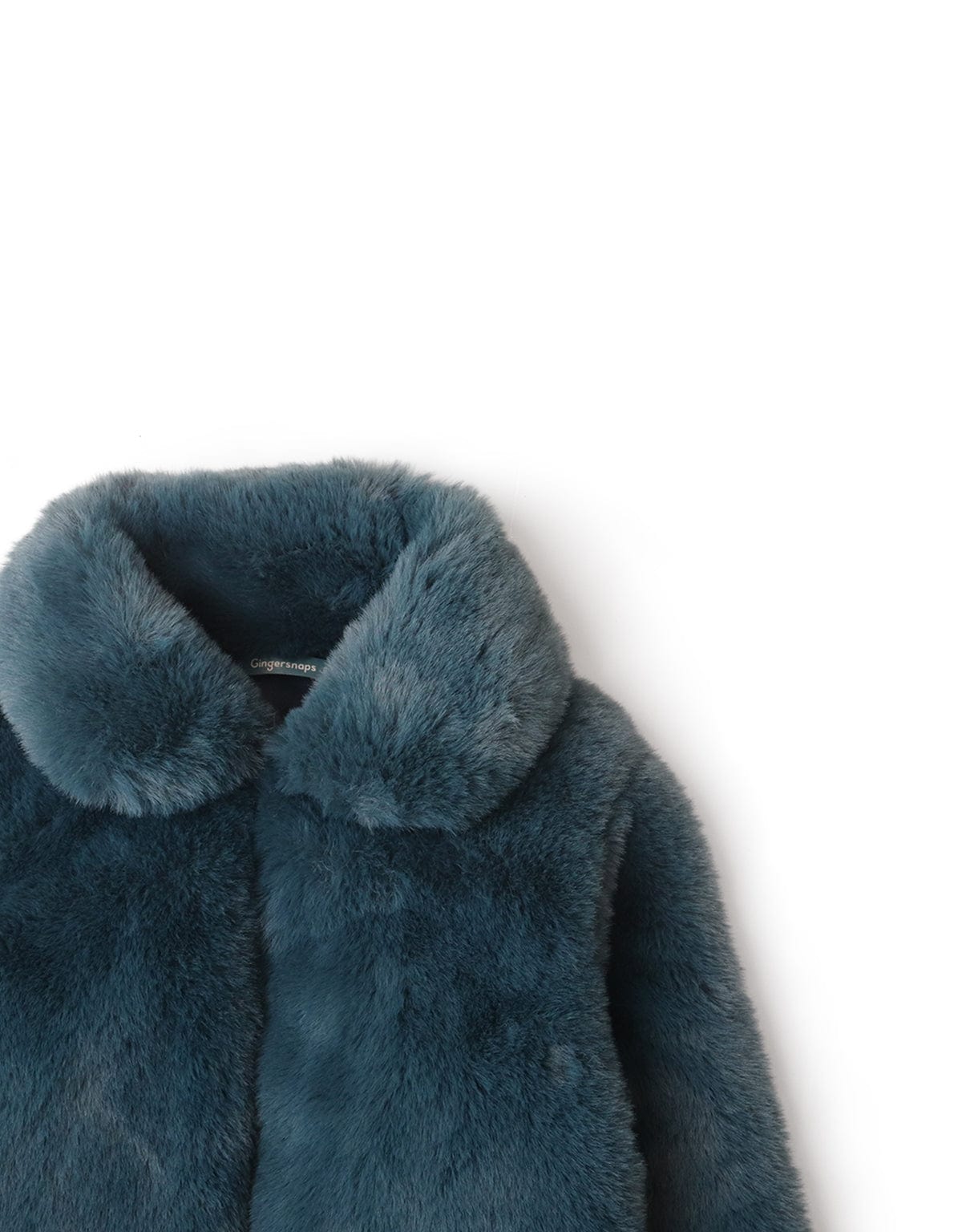 جينجرسنابس جاكيت فرو بناتي كم طويل أخضر