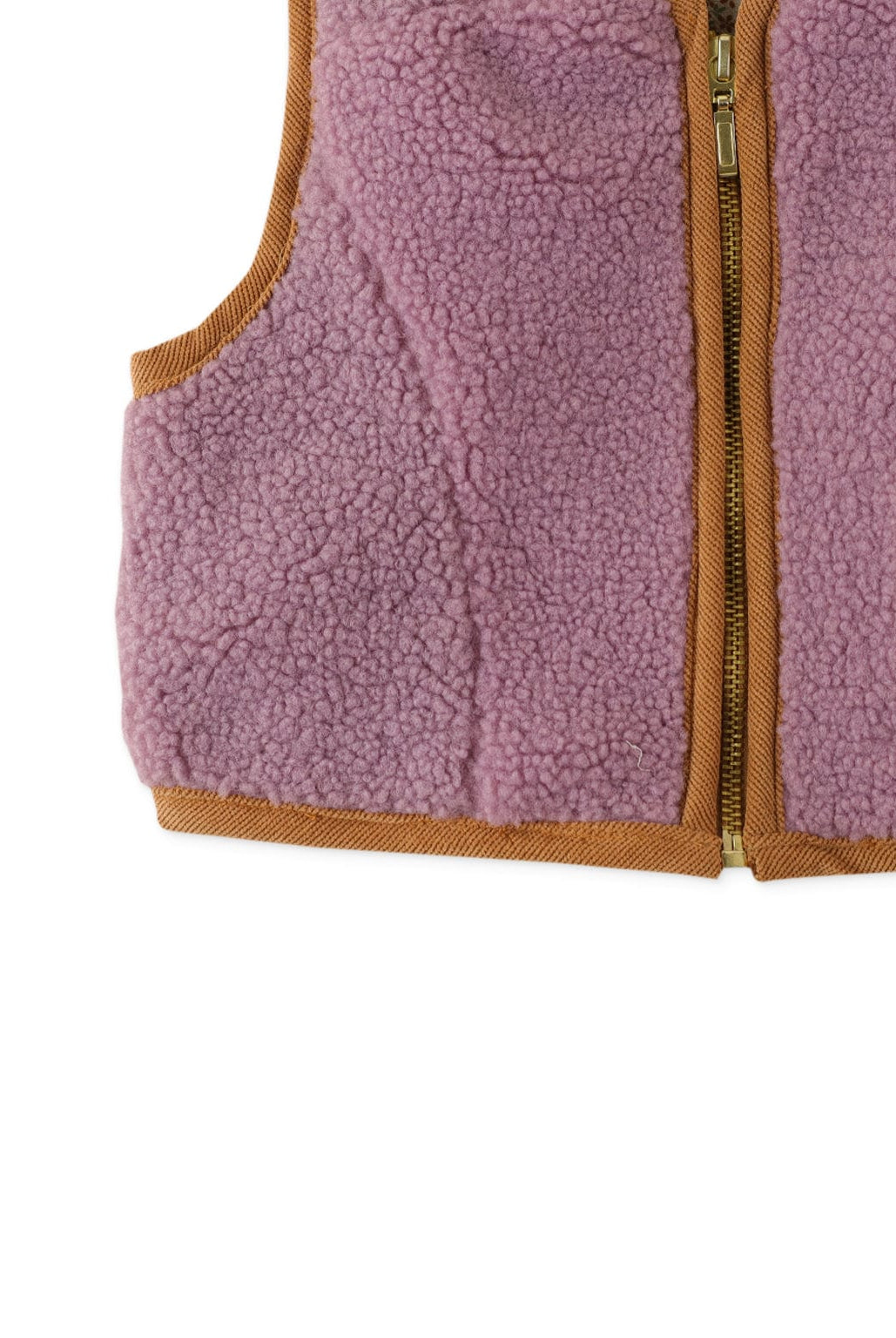 جينجرسنابس جاكيت فرو بناتي بسحاب بدون أكمام أرجواني