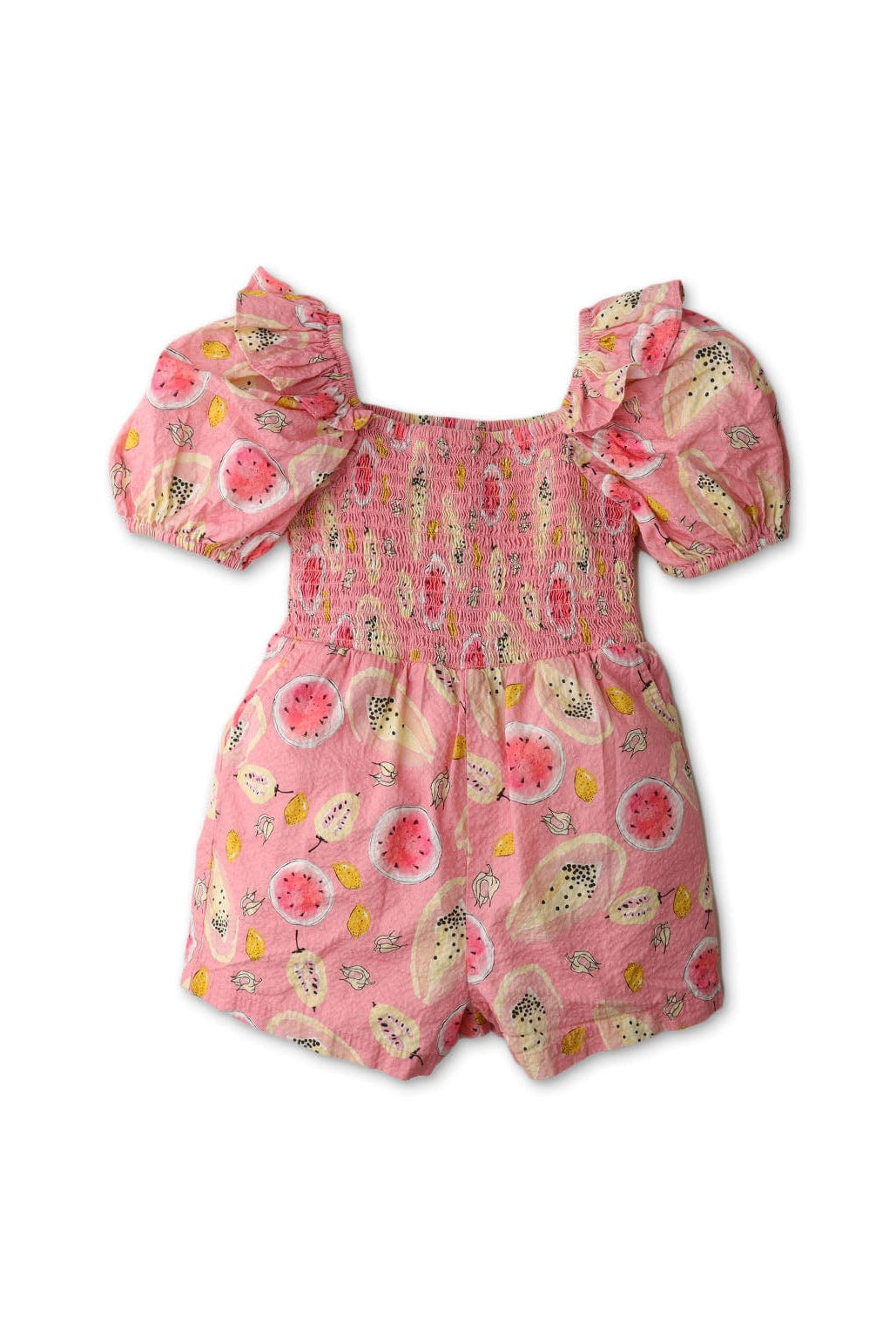 جينجرسنابس جمبسوت بناتي منقوش نقشة فواكه وردي