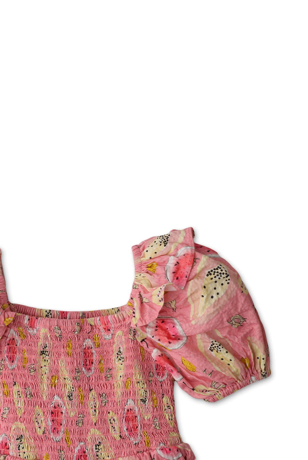 جينجرسنابس جمبسوت بناتي منقوش نقشة فواكه وردي