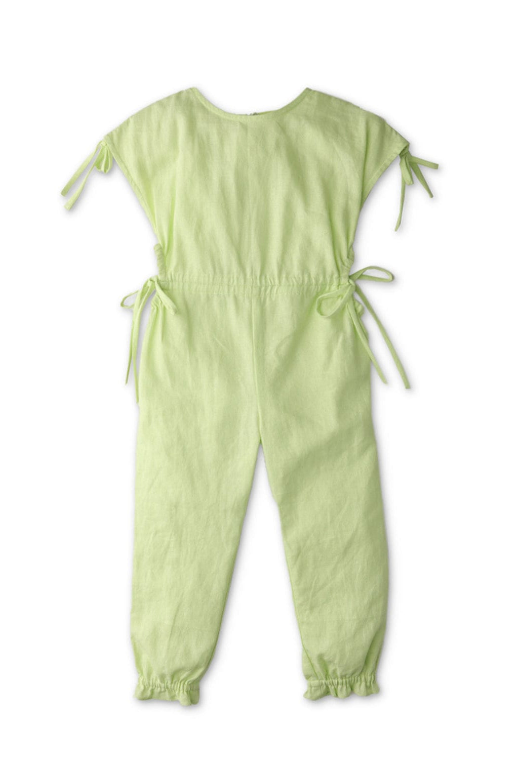 جينجرسنابس جمبسوت بناتي بدون أكمام أخضر نيون