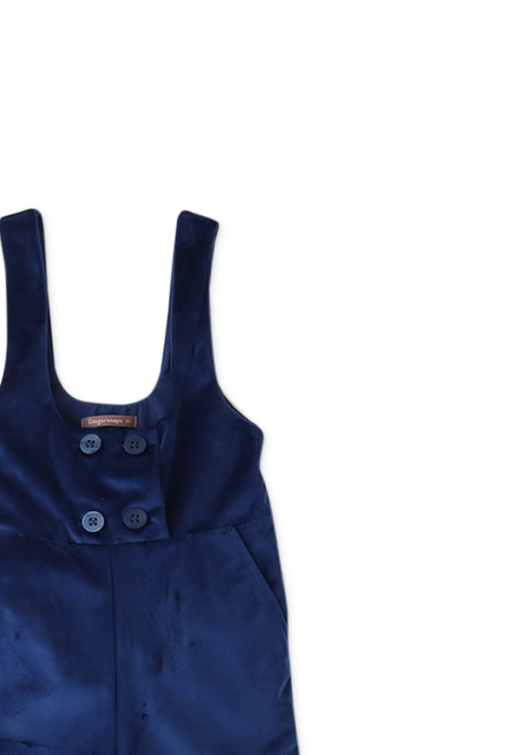 جينجرسنابس جمبسوت بناتي سادة باازرار في المنتصف أزرق