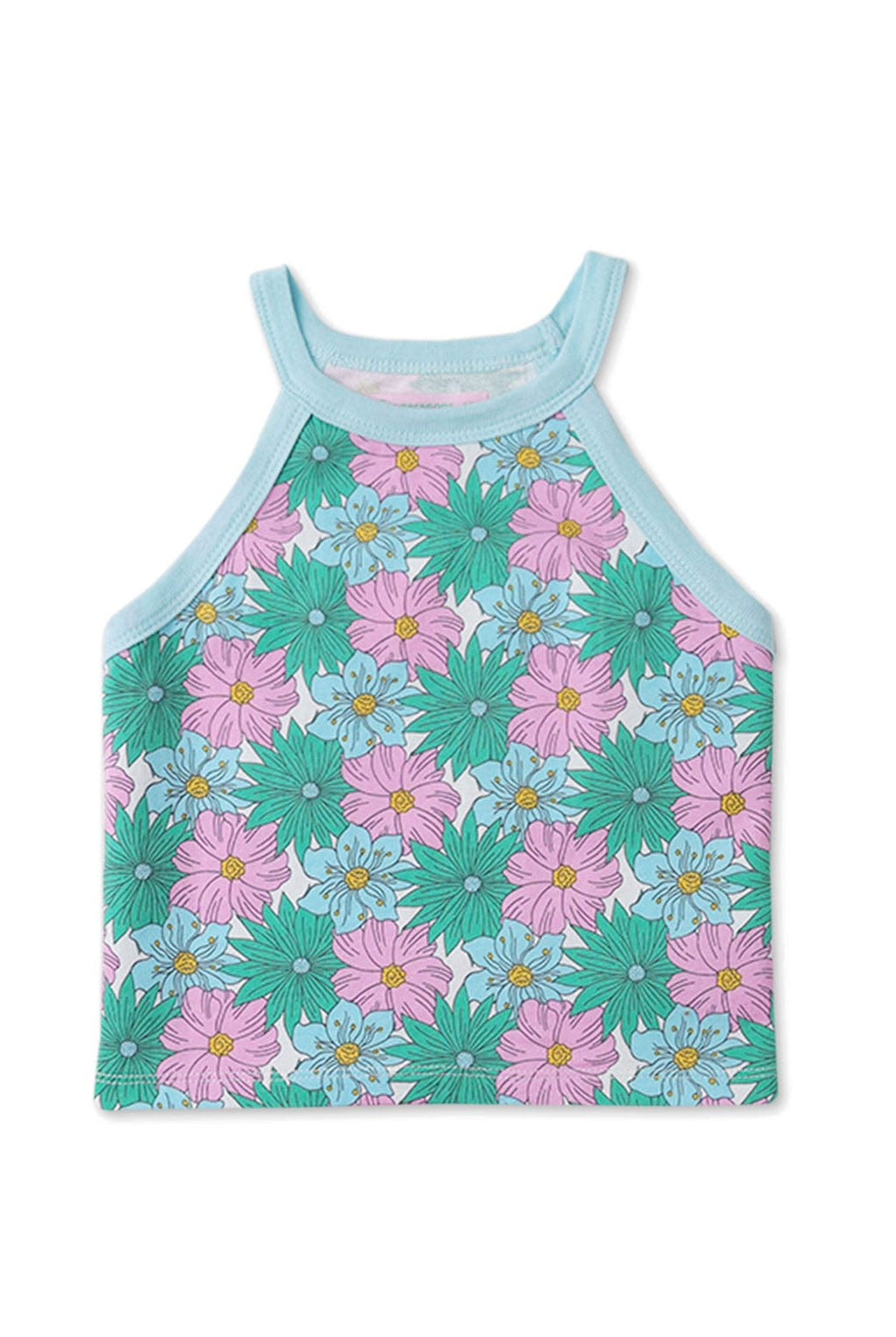 جينجرسنابس طقم شورت بناتي مشجر بلوزة بحمالات متعدد الألوان