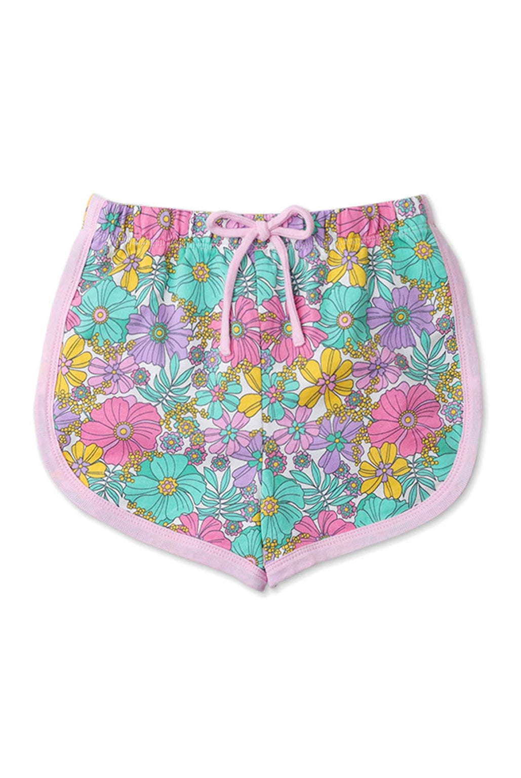 جينجرسنابس طقم شورت بناتي مزهر حمالات متعدد الألوان