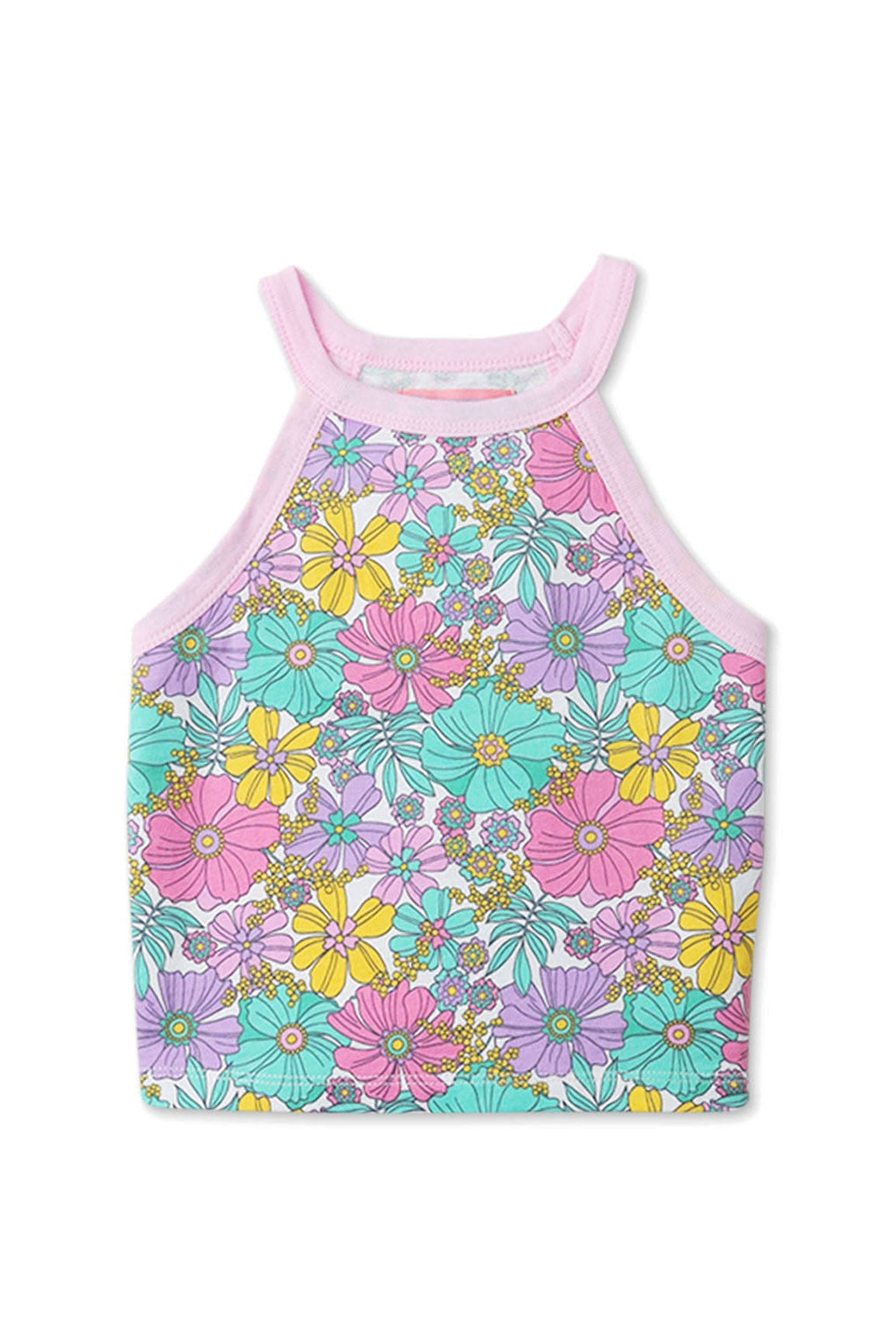 جينجرسنابس طقم شورت بناتي مزهر حمالات متعدد الألوان