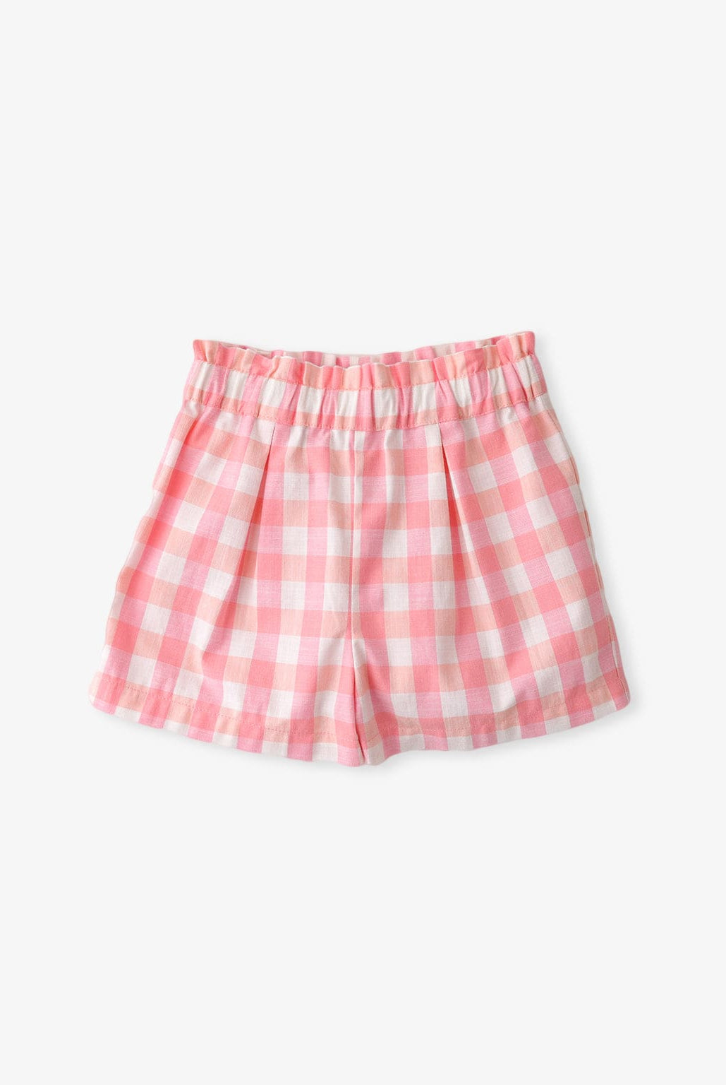 جينجرسنابس طقم شورت وبلوزة كاروهات حمالات وردي