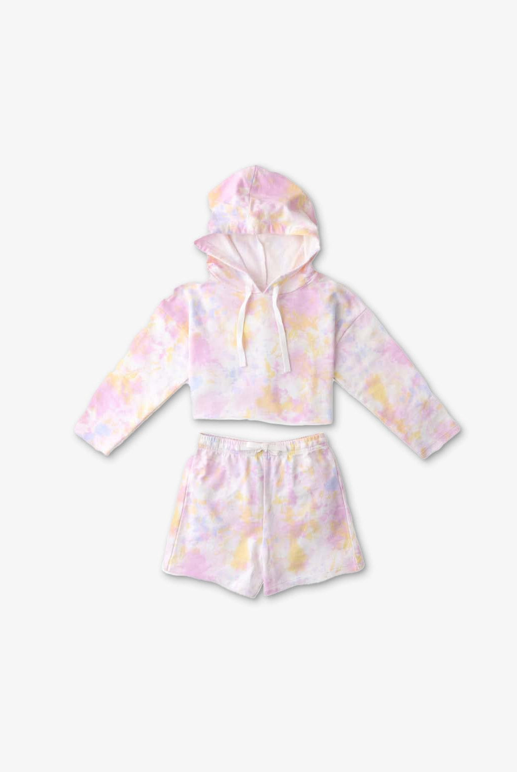 جينجرسنابس طقم شورت وتيشيرت منقوش بقبعة بناتي متعدد الألوان