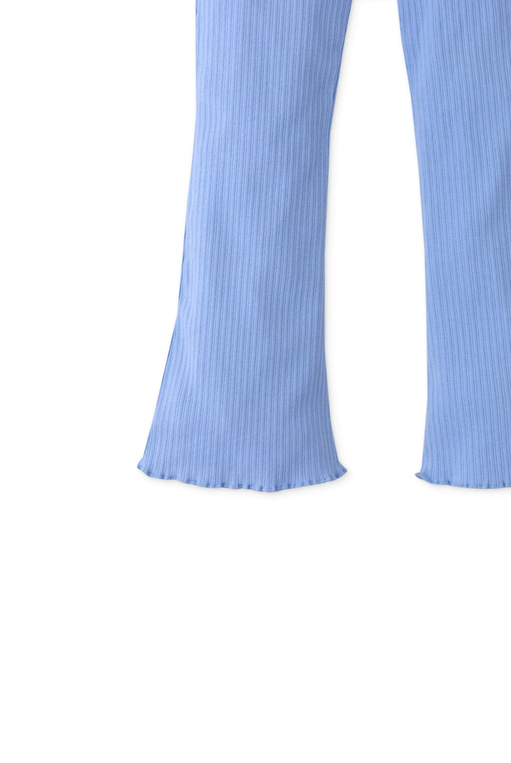 جينجرسنابس ليقنز بناتي طويل مكشكش من أسفل مضلع أزرق