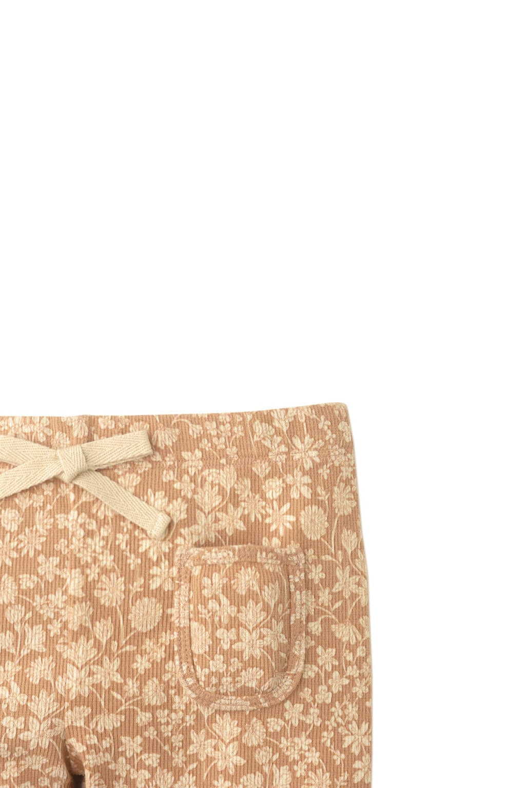 جينجرسنابس بنطلون بناتي ليقنز منقوش بزهور بني