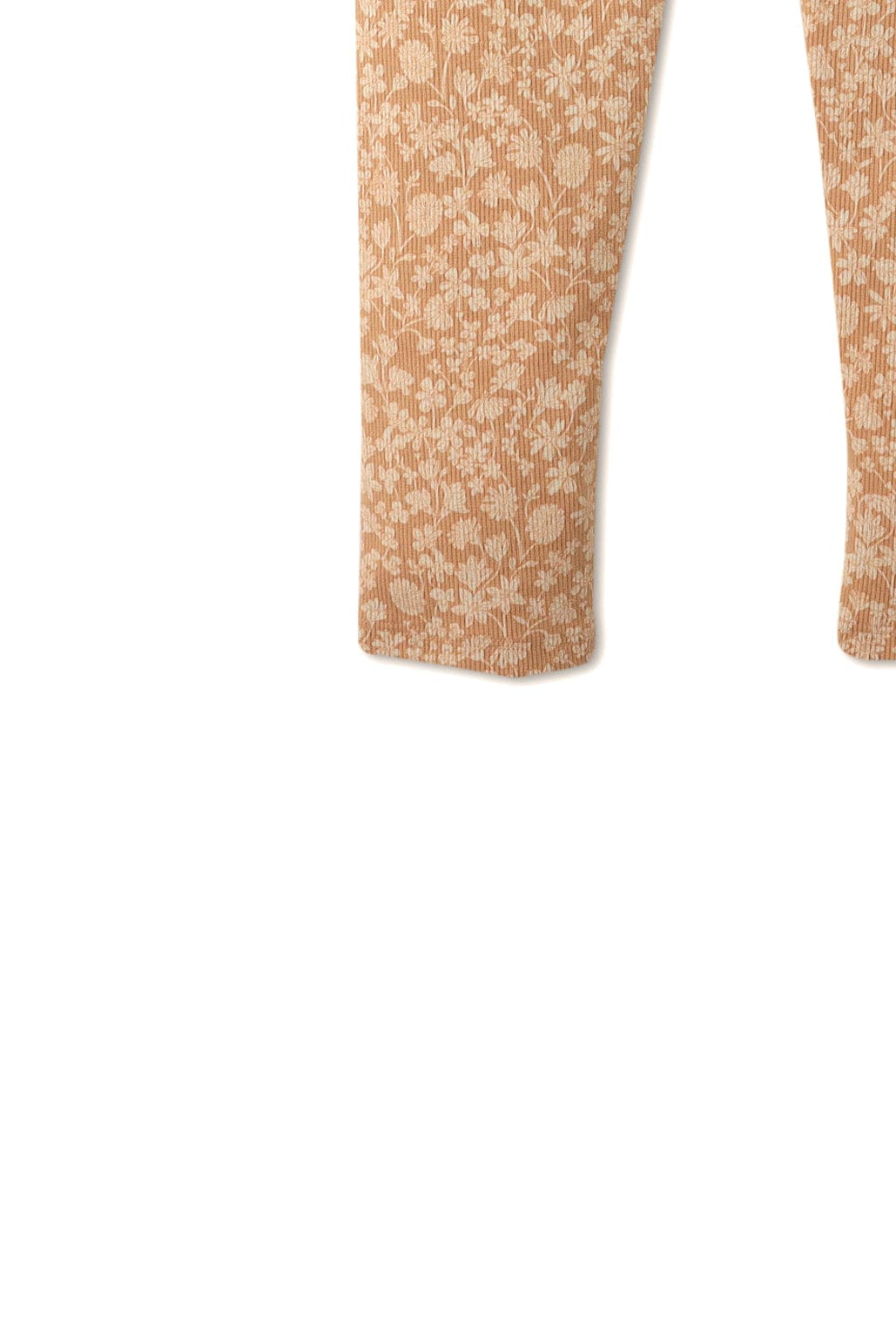 جينجرسنابس بنطلون بناتي ليقنز منقوش بزهور بني