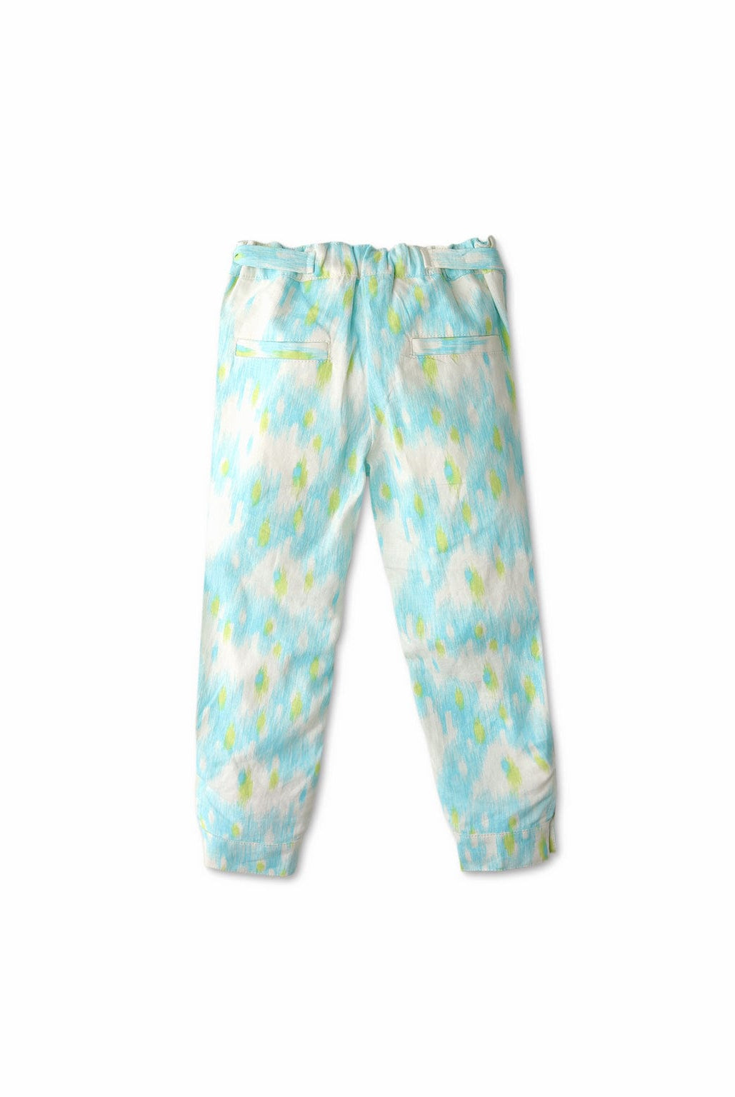 جينجرسنابس بنطلون بنات منقوش تاي داي طويل أخضر