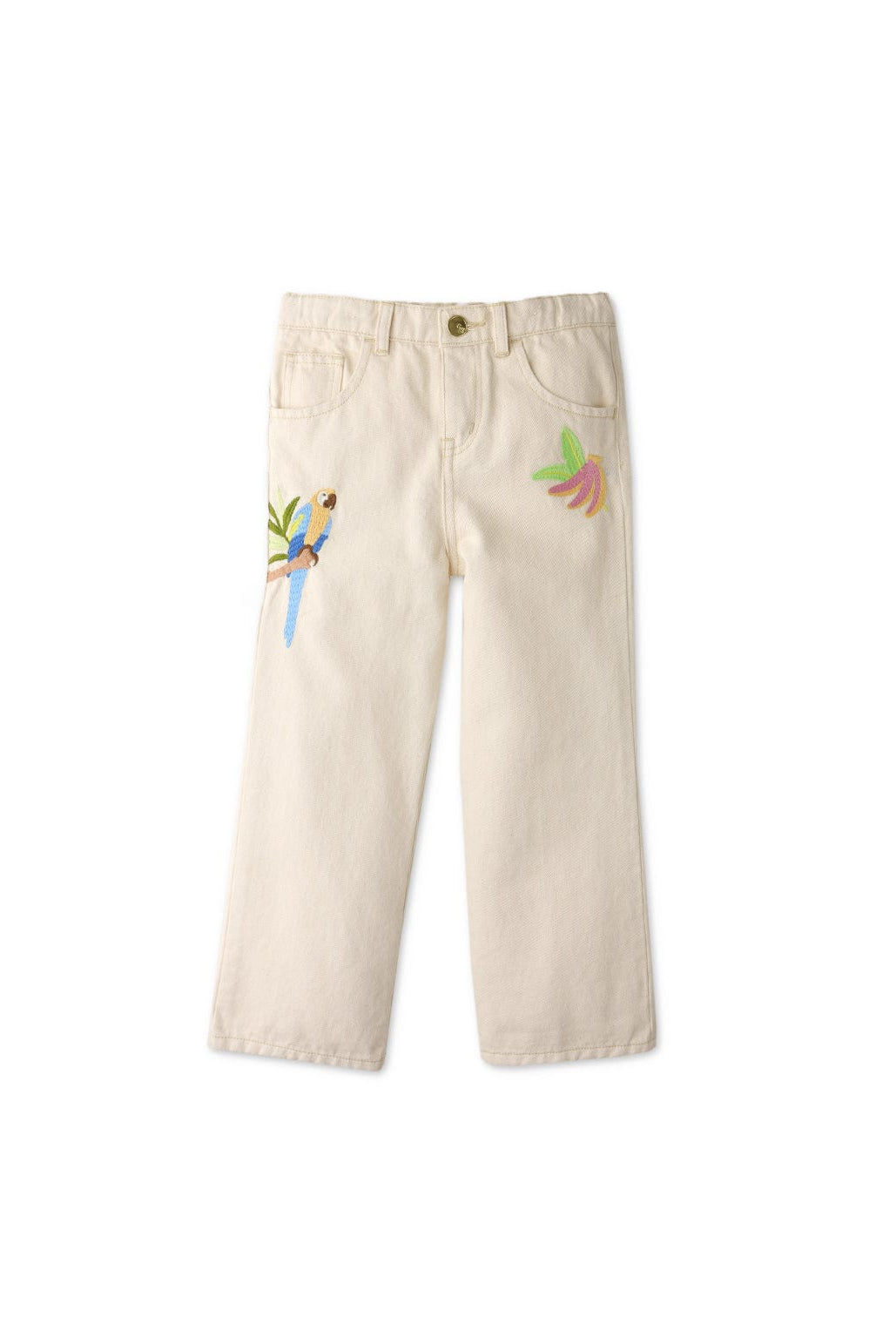 جينجرسنابس سروال بناتي منقوش طويل بيج