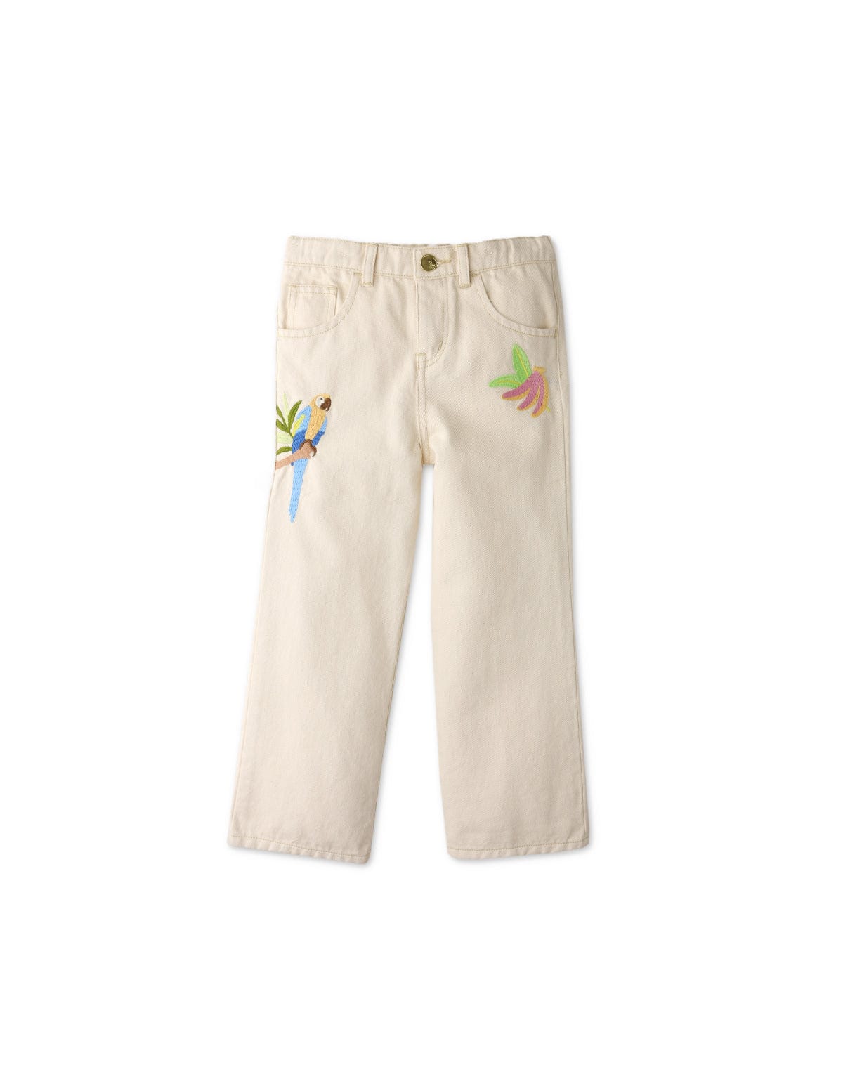 جينجرسنابس سروال بناتي منقوش طويل بيج