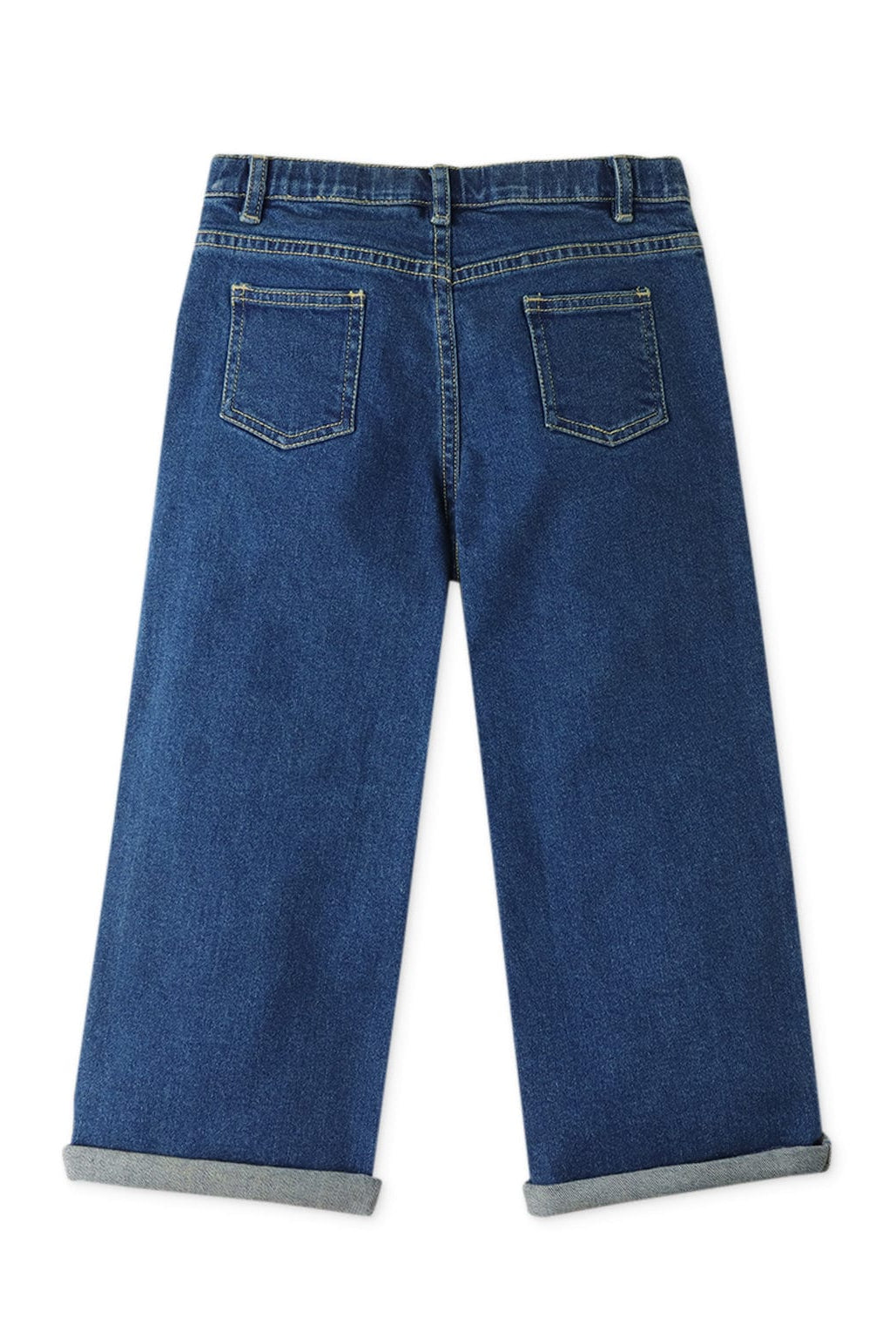 جينجرسنابس بنطون بناتي جينز غامق سادة أزرق