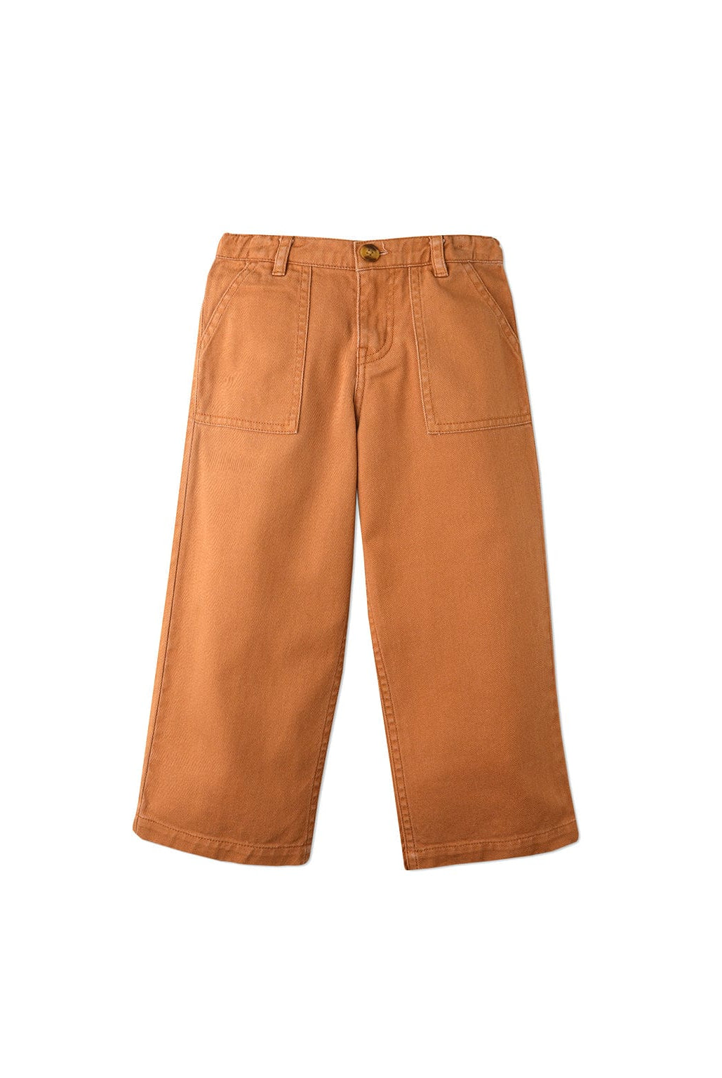 جينجرسنابس بنطلون بناتي بجيوب عميقة بني