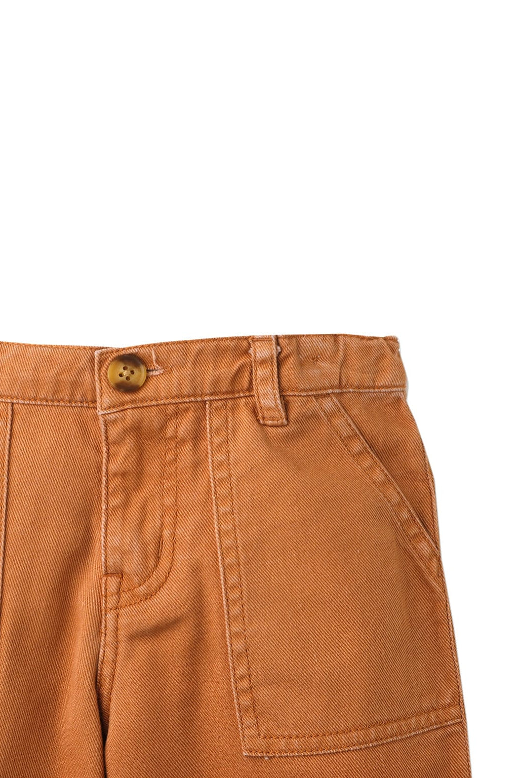 جينجرسنابس بنطلون بناتي بجيوب عميقة بني