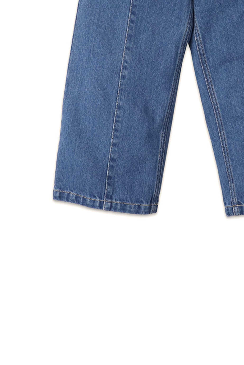 جينجرسنابس بنطلون بناتي بازرارعلى جانبي الخصر أزرق