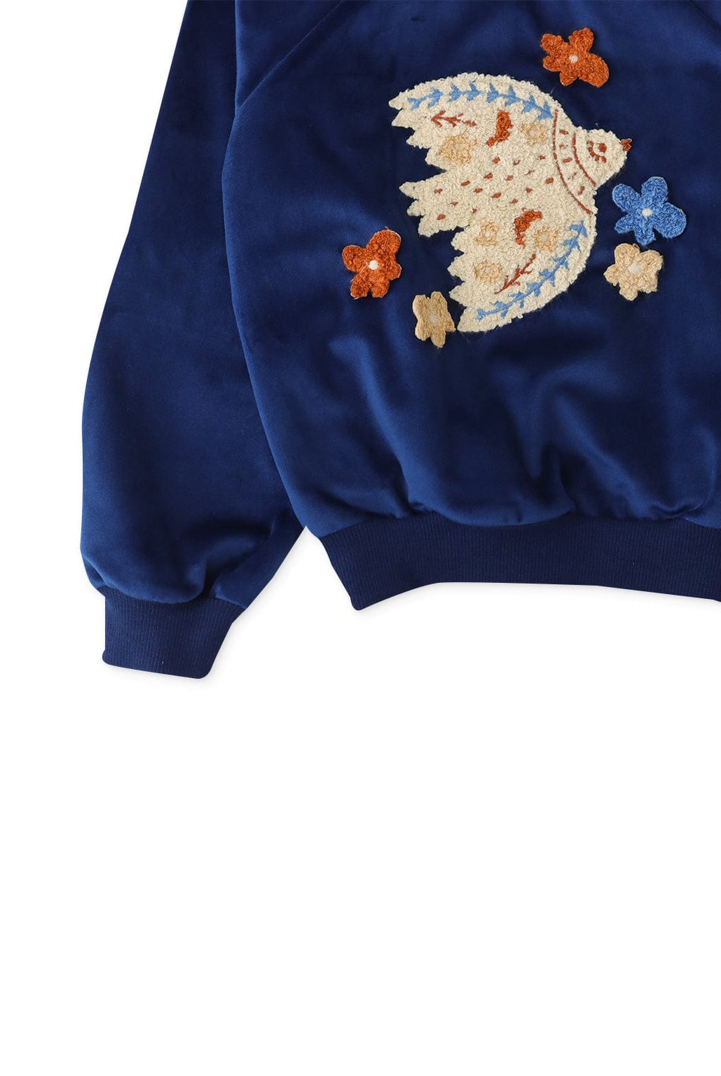 جينجرسنابس بلوفر بناتي مطرز بشكل عصفور أزرق