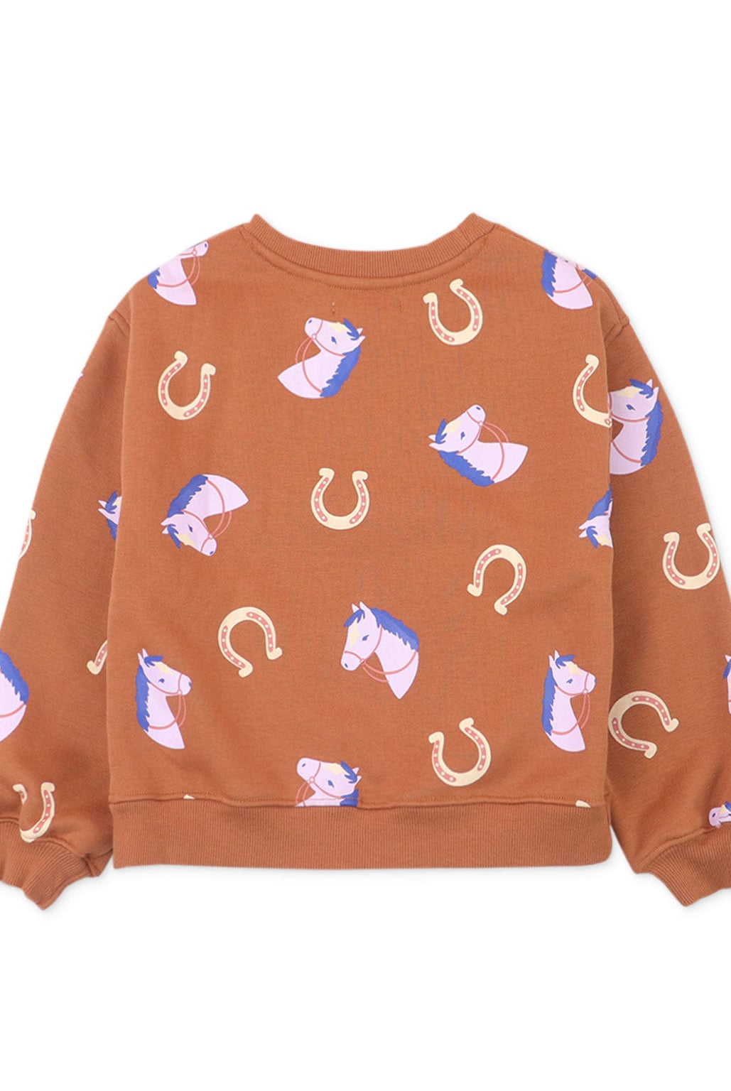 جينجرسنابس بلوفر بناتي بطبعة حصان بأكمام طويلة متعدد الألوان