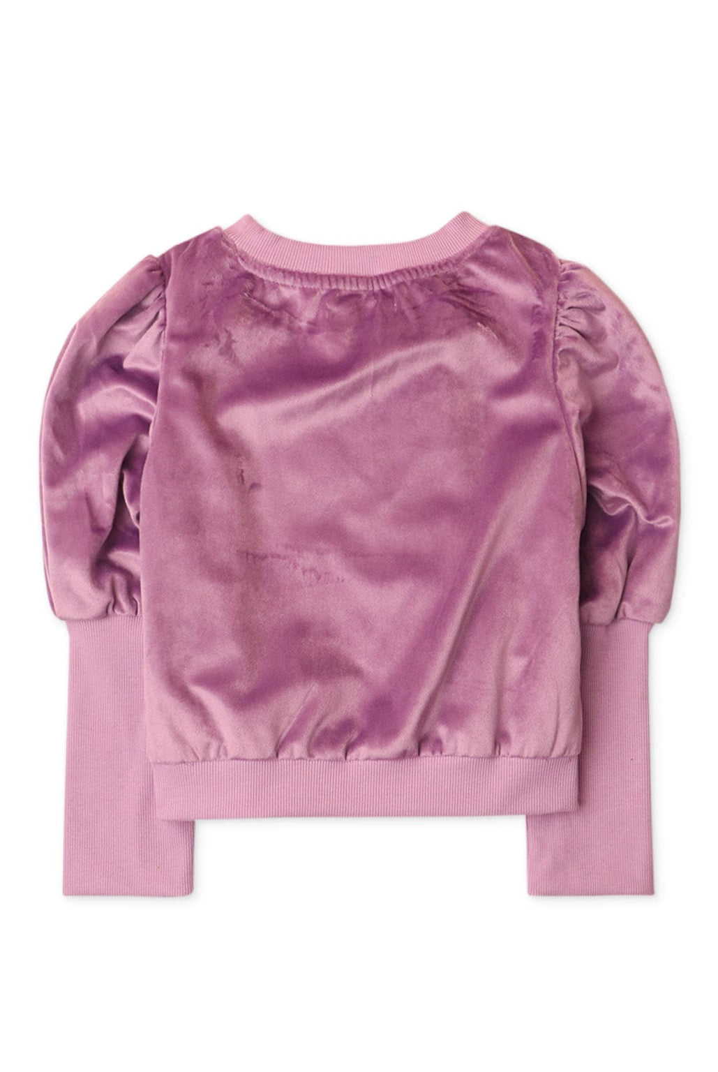 جينجرسنابس بلوفر بناتي سادة مخملة بأكمام طويلة أرجواني