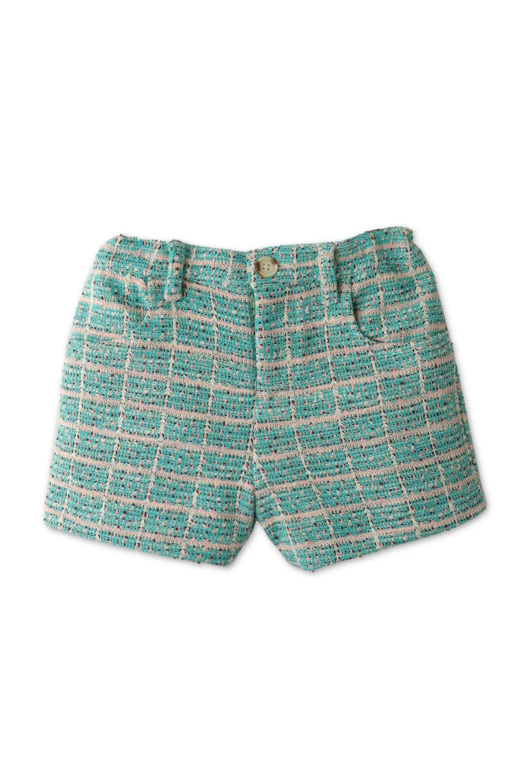 جينجرسنابس شورت بناتي كاروهات أخضر أخضر