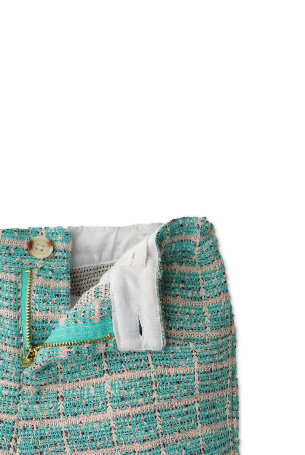 جينجرسنابس شورت بناتي كاروهات أخضر أخضر