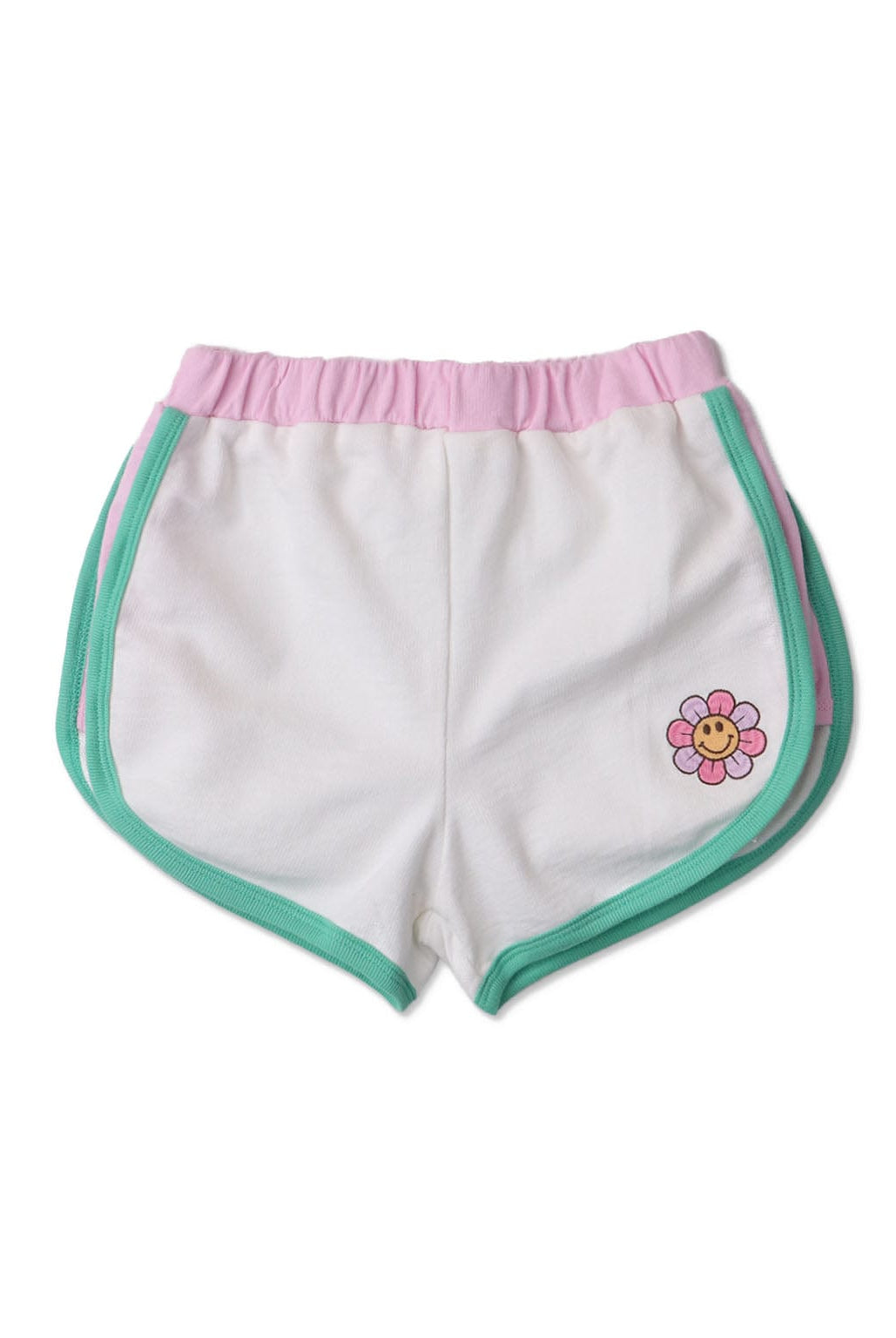 جينجرسنابس شورت بناتي رياضي مزين بوردة متعدد الألوان