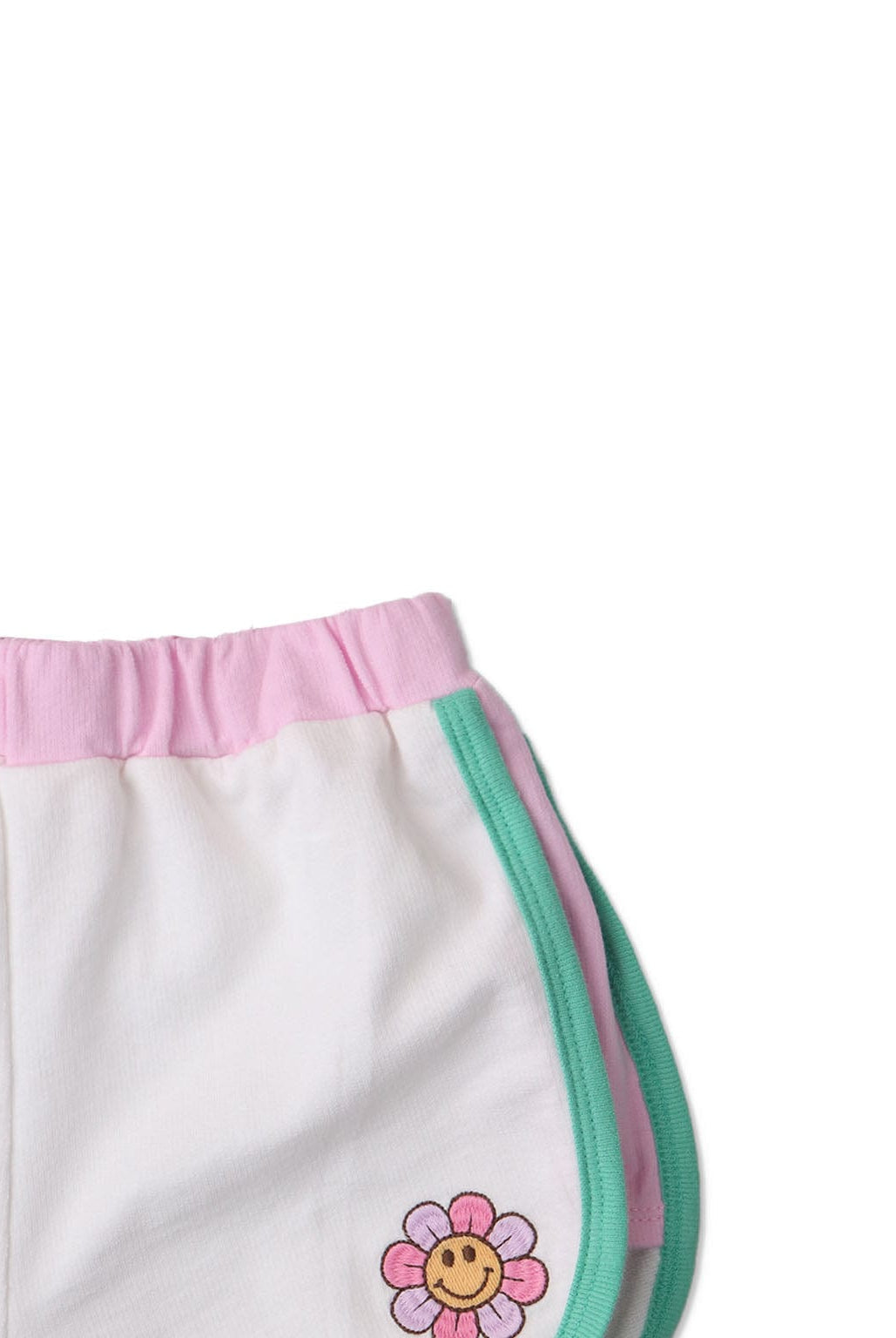 جينجرسنابس شورت بناتي رياضي مزين بوردة متعدد الألوان