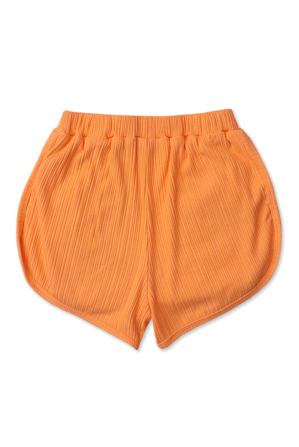 جينجرسنابس شورت بناتي سادة بفيونكة برتقالي