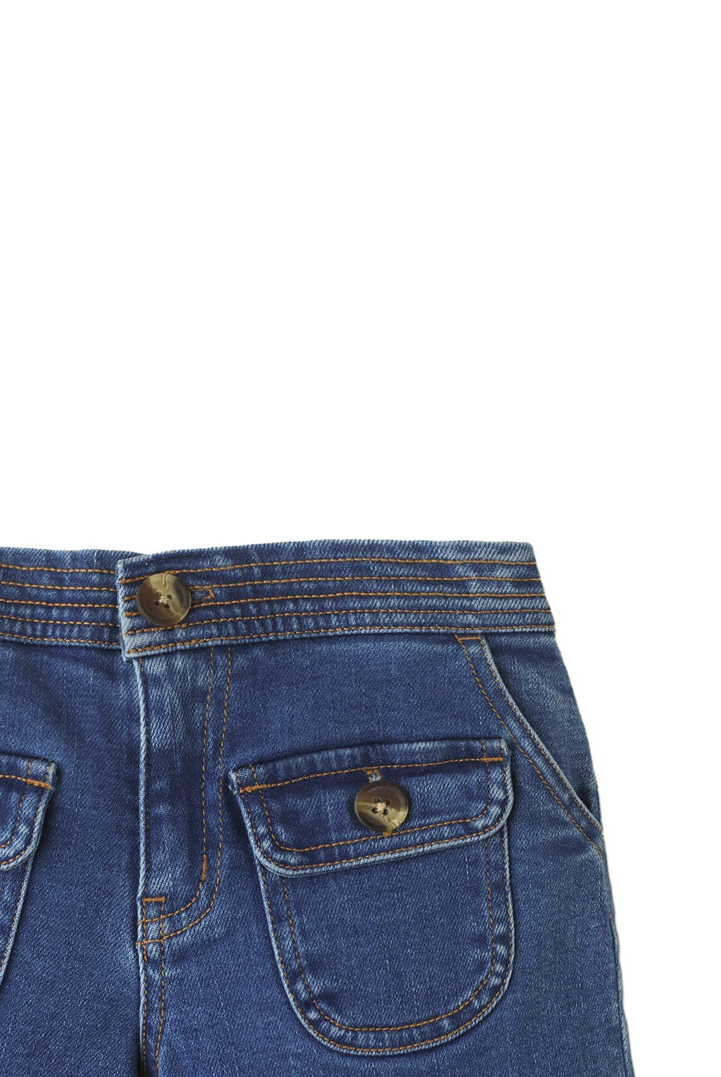 جينجرسنابس شورت بناتي بجيوب أزرق