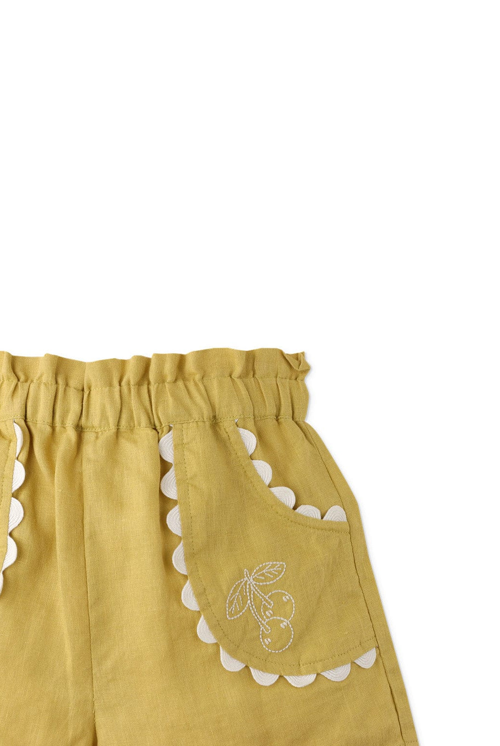 جينجرسنابس شورت منسوج بجيوب بناتي أخضر