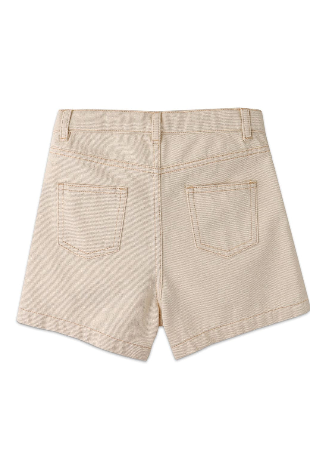 جينجرسنابس شورت منسوج بجيوب سادة بناتي أوف وايت