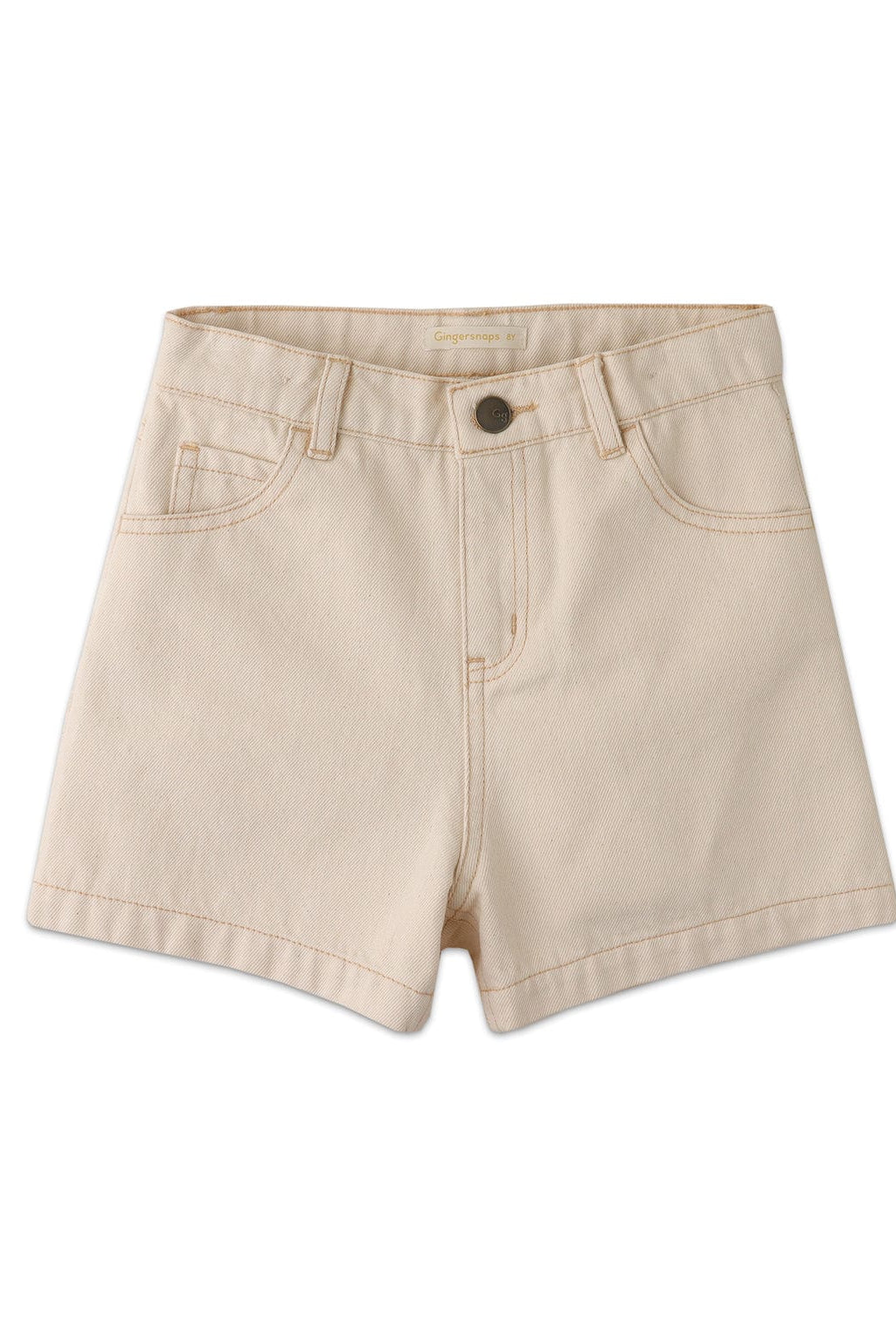 جينجرسنابس شورت منسوج بجيوب سادة بناتي أوف وايت