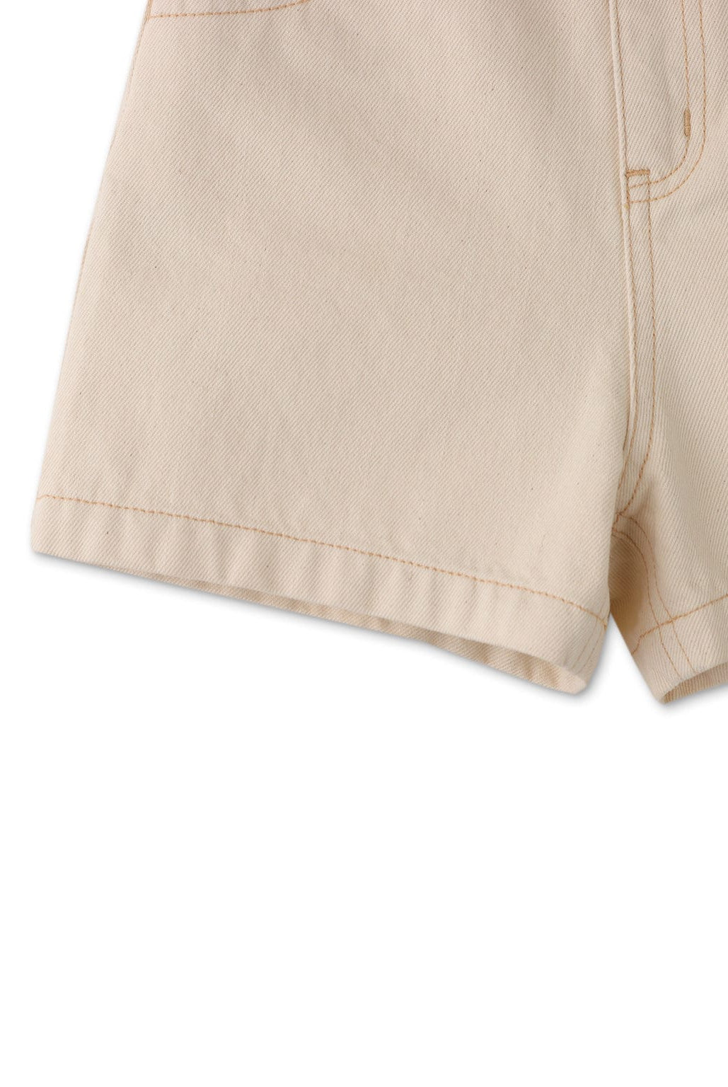 جينجرسنابس شورت منسوج بجيوب سادة بناتي أوف وايت