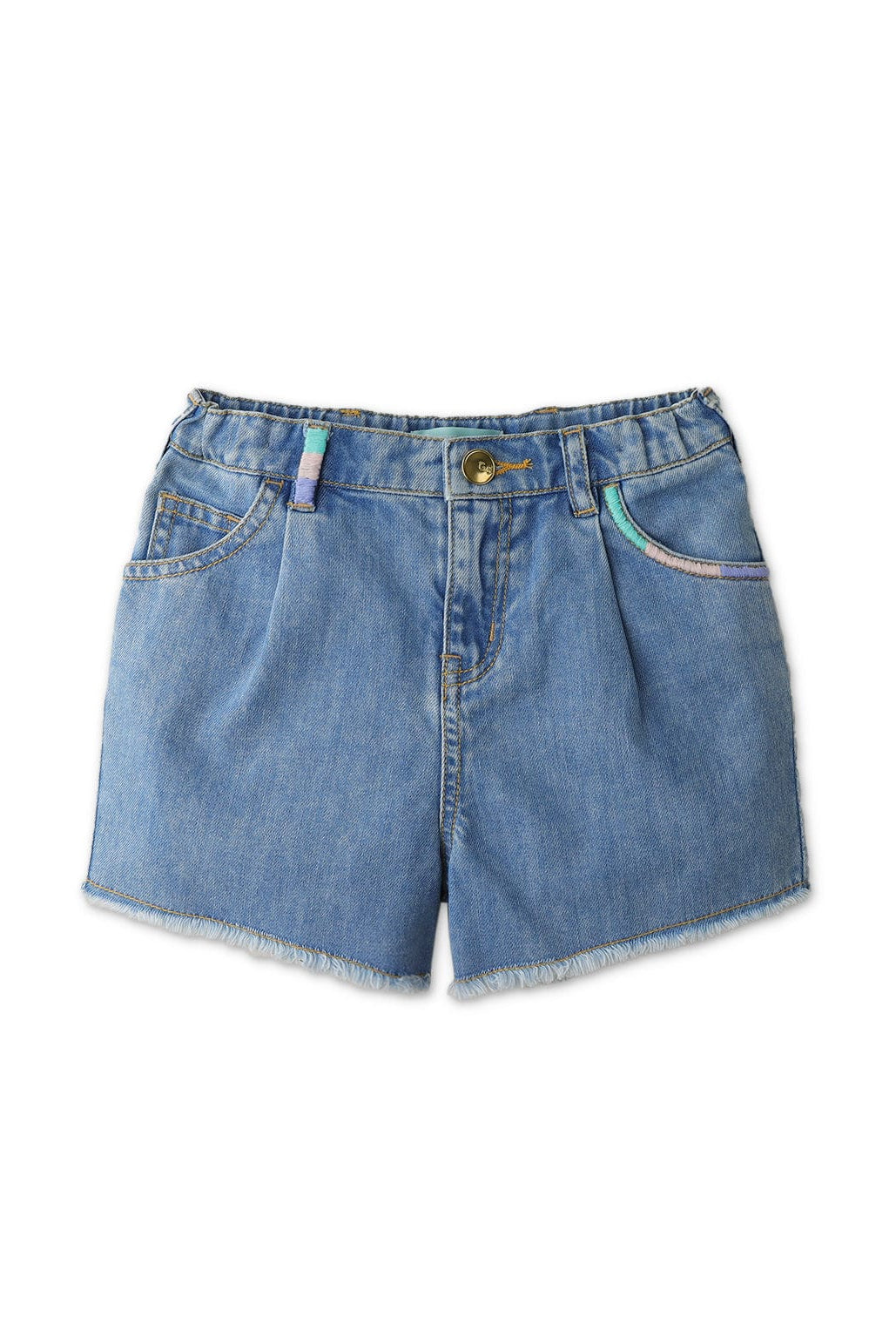 جينجرسنابس شورت بناتي جينز قصير أزرق