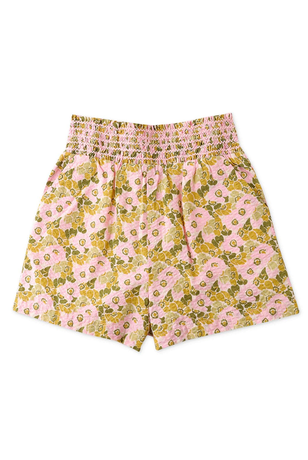 جينجرسنابس طقم شورت بناتي وبلوزة نص كم بف منقوشة ورود متعدد الألوان