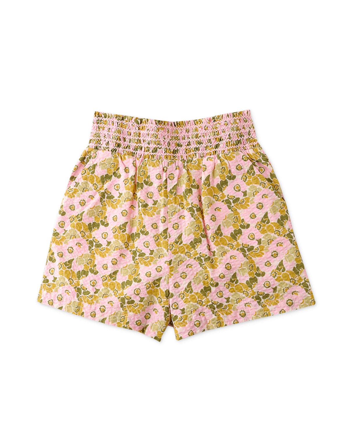 جينجرسنابس طقم شورت بناتي وبلوزة نص كم بف منقوشة ورود متعدد الألوان