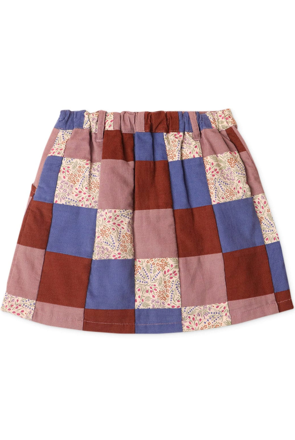 جينجرسنابس جيبة بناتي بنمط مربعات متعدد الألوان