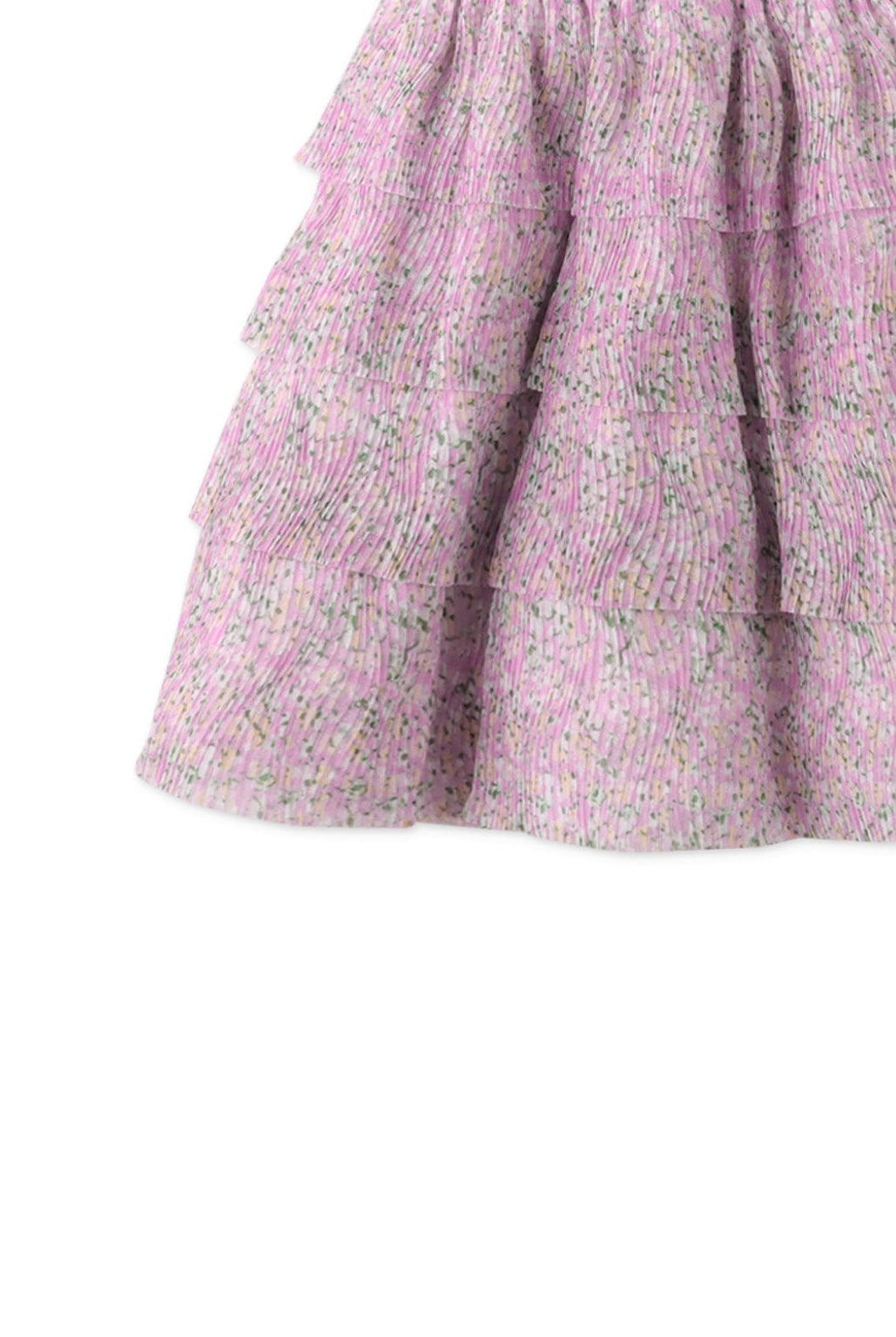 جينجرسنابس تنورة بناتي طبقات منقوشة بخصر مطاط متعدد الألوان