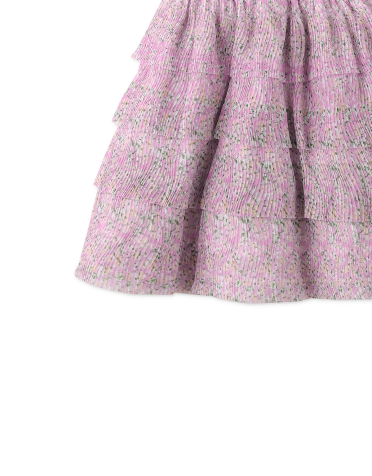 جينجرسنابس تنورة بناتي طبقات منقوشة بخصر مطاط متعدد الألوان